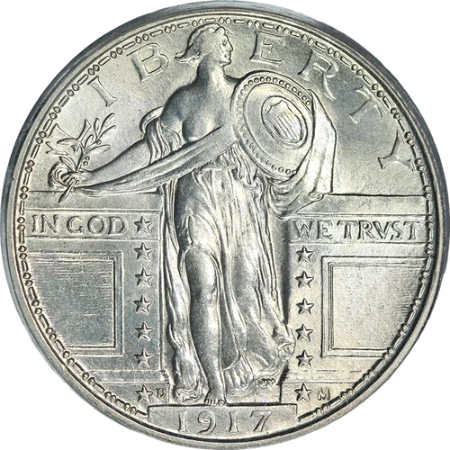 1917-D Type 1 Standing Liberty Quarter PCGS MS63 Superb Eye Appeal Nice Strike