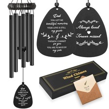 Memorial Gifts for Loss of Dad, 30" Metal Memorial Wind Chimes for Loss of Fa...