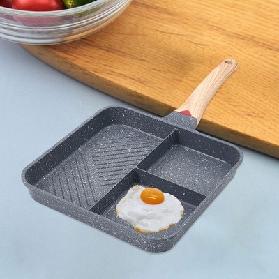 Küche Geteilt Grillpfanne Eierpfanne für Frühstück zum Kochen von Gemüse