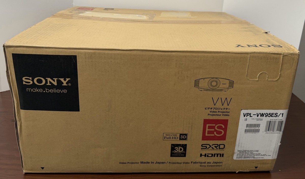 NEW SONY VPL-VW95ES Home Theater Video Projector 1080P HD 3D SXRD