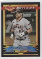 2021 Topps Finest Flashbacks Black Refractor 17/25 Kole Calhoun #30 1ax