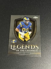 2025 Topps Chrome Football- Aaron Donald, Legends Of The Gridiron #LOG-40, Rams