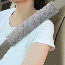 Amooca Soft Auto Seat Belt Cover Seatbelt Shoulder Pad Cushions 2 PCS Universal