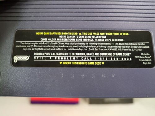 Game Genie SNES - Galoob - Manual potenciador de videojuegos y libro de códigos - Imagen 7 de 7