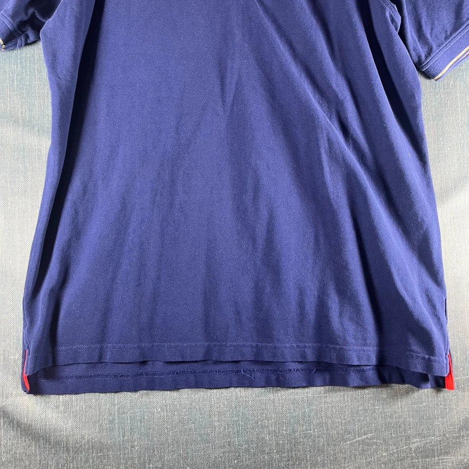 Camisa Polo Robert Graham Para Hombre Talla 2XL Azul 100% Algodón Informal Manga Corta Foto 3 de 4