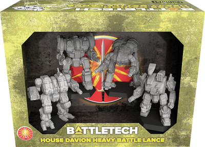 Battletech Miniature House Davion Heavy Battle Lance Box  NEW NIP  CAT 35782