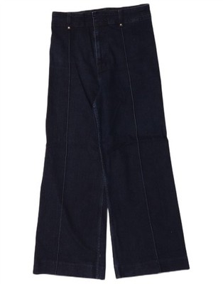 Zara Damen Wide Leg Jeans EU 40 Medium W30 L30 Navy Blau BH04