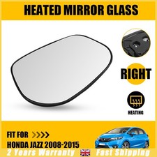 Wing door Mirror Glass Drivers side for Honda Jazz 2008-2015 Heated Wide Angle