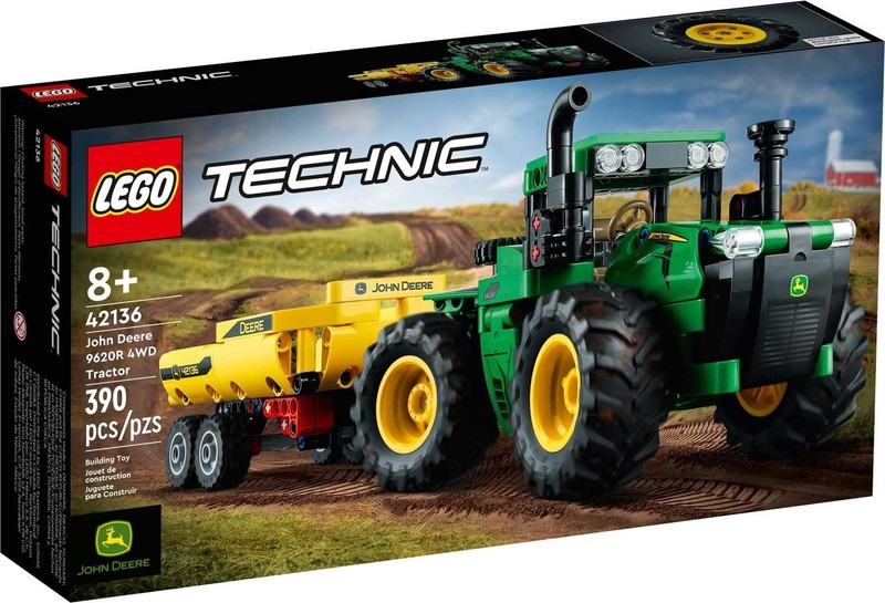 LEGO TECHNIC: John Deere 9620R 4WD Tractor (42136) new and sealed
