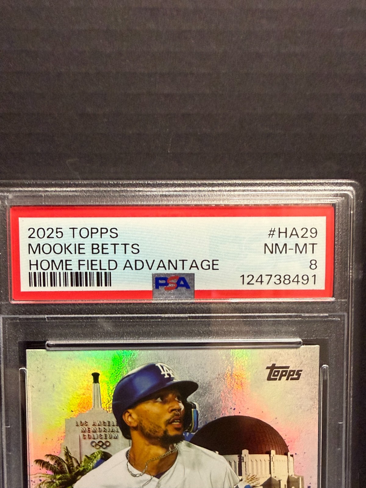 🔥 2025 Topps Home Field Advantage Mookie Betts HA-29 PSA 8 🎰 view 3