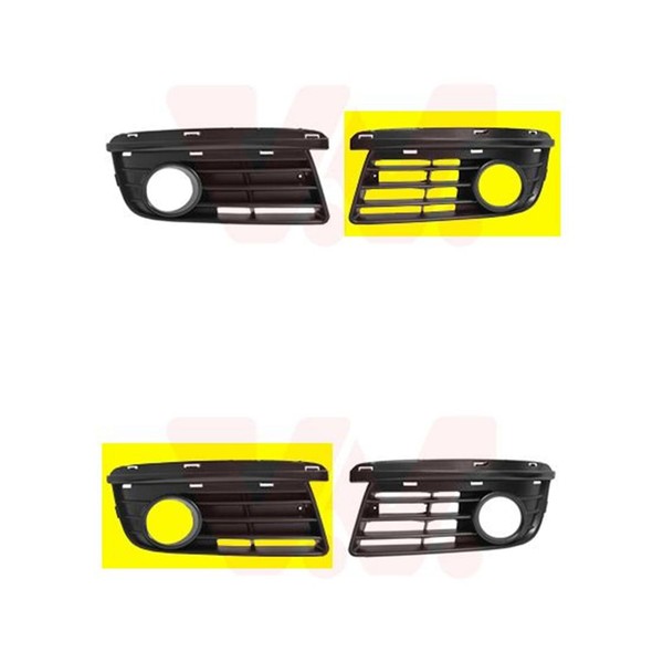 2X VAN Wezel Blende Gitter Einsatz StoßStange Vorne Passend FÜR VW Golf Jetta-image