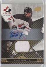 2018 Upper Deck Team Canada Juniors Premium Swatch /199 Kevin Bahl #32 Auto 1e15