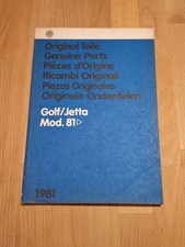 VW Golf Jetta 1981 Original Teile Katalog Bildtafelkatalog Explosionszeichnung