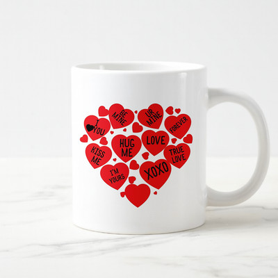 XOXO Love Ur Mine Coffee Mug Cute Romantic Quote Cup Gift for Him Her Daily Use