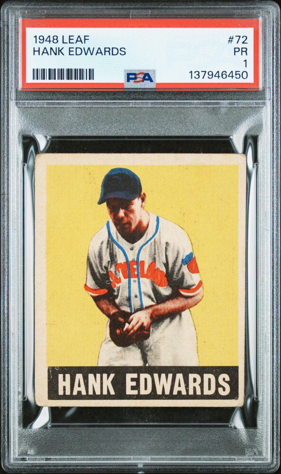 1948 LEAF 72 HANK EDWARDS PSA 1 - SET BREAK