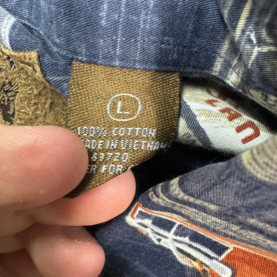 Рубашка на пуговицах мужская North River Outfitters L короткий рукав классические автомобили Starlite - Изображение 4 из 4