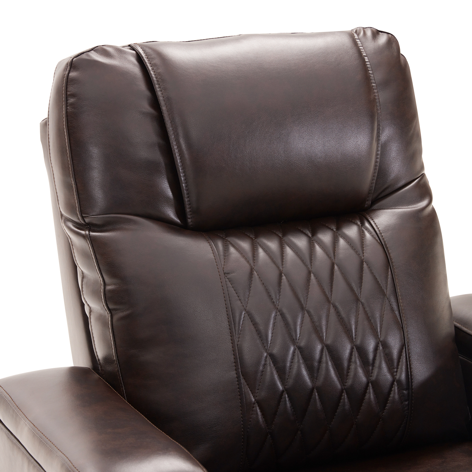 Power Motion Recliner Chair Sofa USB Port Hidden Arm Storage Swivel Tray Table