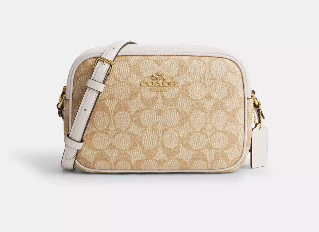 Coach LT Khaki/Chalk Jamie Signature Coated Canvas & Leather
