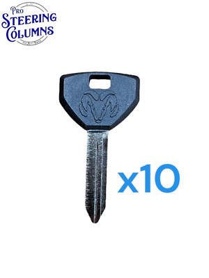 Rambox Keys FITS 94-08 RAM 1500 2500 3500 LOGO KEYS Y157 PLASTIC HEAD SET OF 10 NEW ...