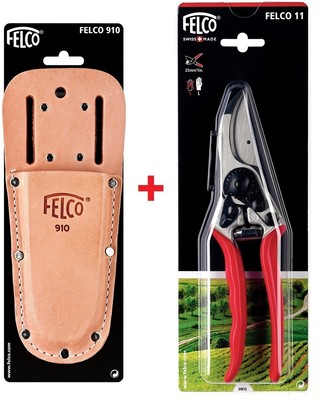 Felco 11 Profiset Gartenschere+ Lederköcher 910 Rosenschere Rebschere + Holster