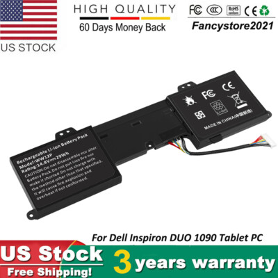 Laptop Battery For Dell Inspiron Duo 1090 Tablet - 14.8V 29Wh Replacement
