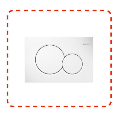 Geberit Control Plate Push Plate Sigma 01 White for Duofix UP320 115.770.11.5