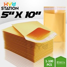 00 5x10 KRAFT BUBBLE MAILERS PADDED SELF SEAL SHIPPING BAGS ENVELOPES