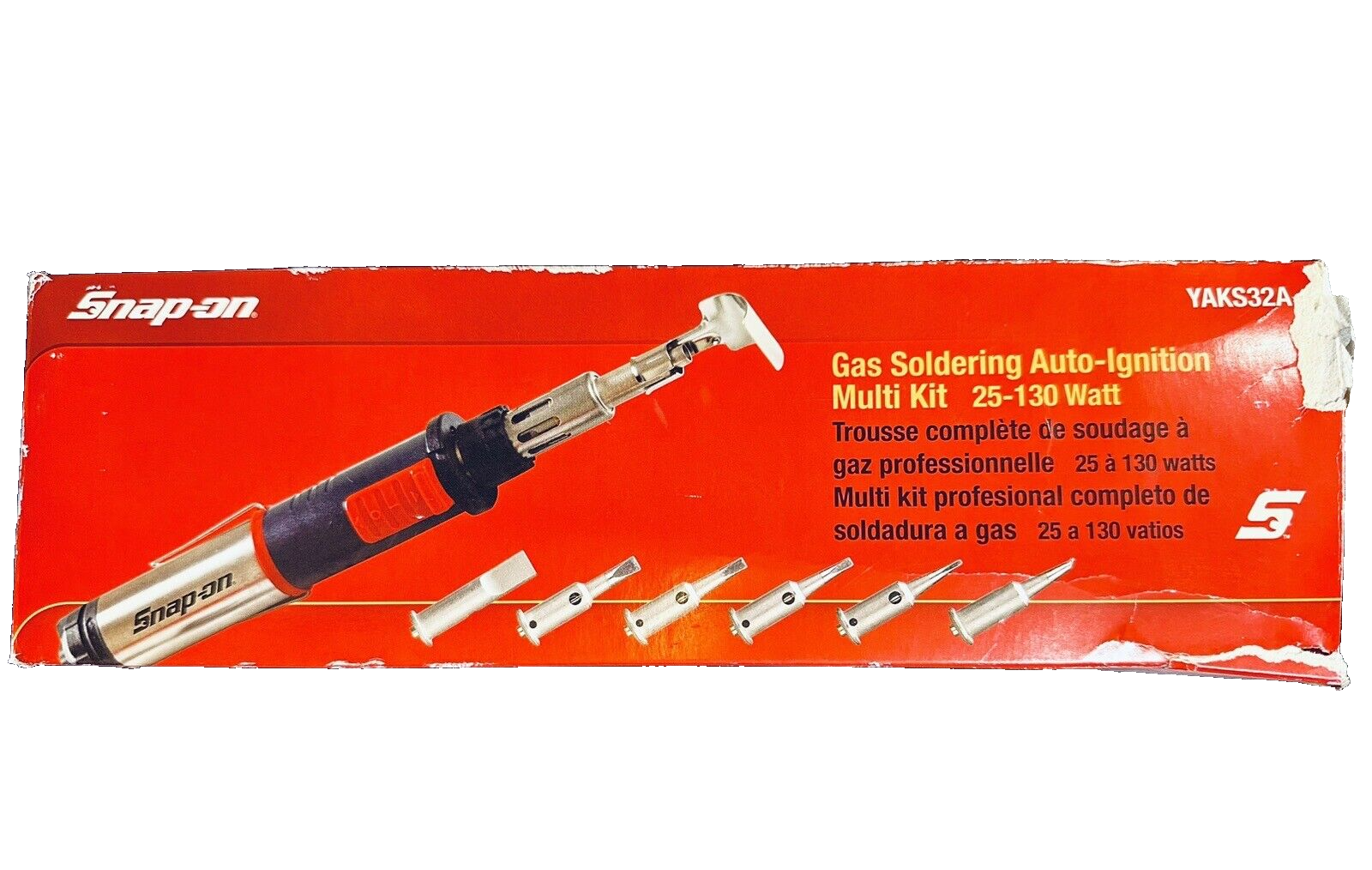 Snapon YAS32A Butane Gas Cordless Soldering Iron Torch Kit w/ Case eBay