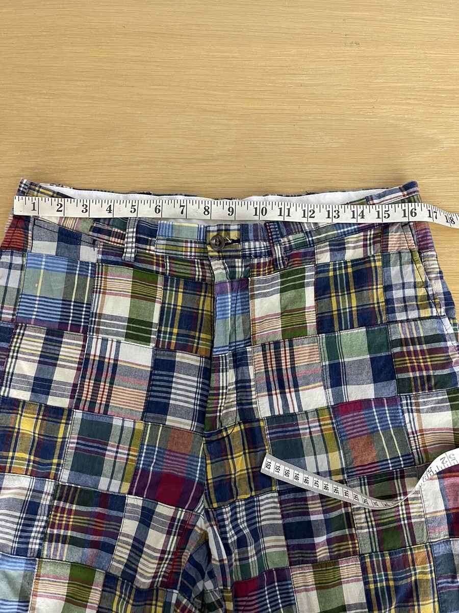 Polo Ralph Lauren 32x29 India Madras Patchwork Golf Chunk Polo Ralph Lauren 32x29 India Madras Patchwork Golf Chunk