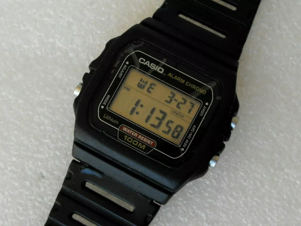 Casio W-720 module 549 WR100m Rare Comfortable Watch Korea 90&#039;s |