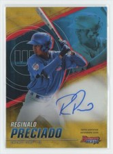 2021 Bowman's Best of 2021 Autographs Gold Refractor Reginald Preciado Auto