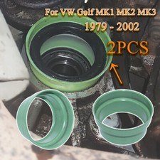 2PC Manual Gearbox Seal Housing Axle Drive Flange Sleeve For VW Golf MK1 MK2 MK3