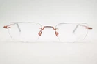 Vintage P.A.S.S. P070 403 49[]21 145 Orange Rimless Glasses Frame NOS