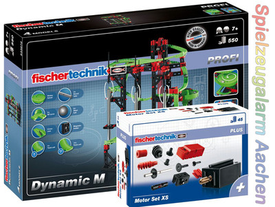 Fischertechnik PROFI PLUS 533905 Dynamic M mit Motor Set XS 4 MODELLE BINSB NEU