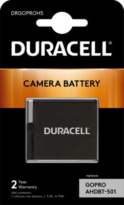 AHDBT-501 GoPro Hero 5 6 7 8 Ersatzakku von DURACELL #DRGOPROH5 (UK) NEU