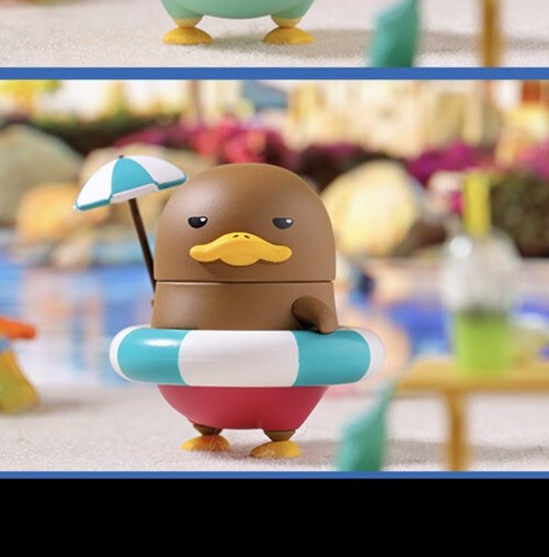 POP MART x DUCKOO Tropical Island Mini Figure Tanning Duck Art Toy U.S SELLER - Picture 5 of 6