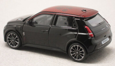 Norev 2024 Renault 5 E Tech 100 Electric Black 1:64 Scale 3