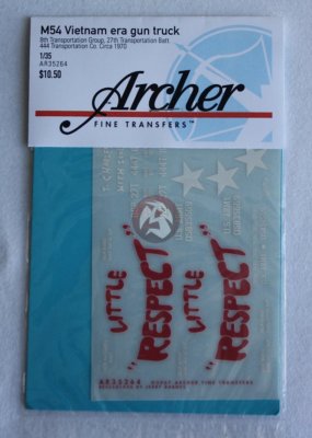 Archer Fine Transfers 1/35 M54 Gun Truck ''Little Respect'' Vietnam Era AR35264