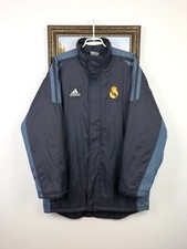 Vintage 90's Adidas Real Madrid Football Jacket Warm Bomber Mens Rare Size L