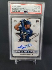 2022 Topp Series 2 Wander Franco Baseball Stars Auto PSA 10