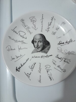 Holkham Pottery - Shakespeare Exhibition Plate 1564-1964 With