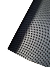  3 metri lineari FINTA PELLE NERA TRAFORATA FIAT  UNO  TURBO  I.E 3 