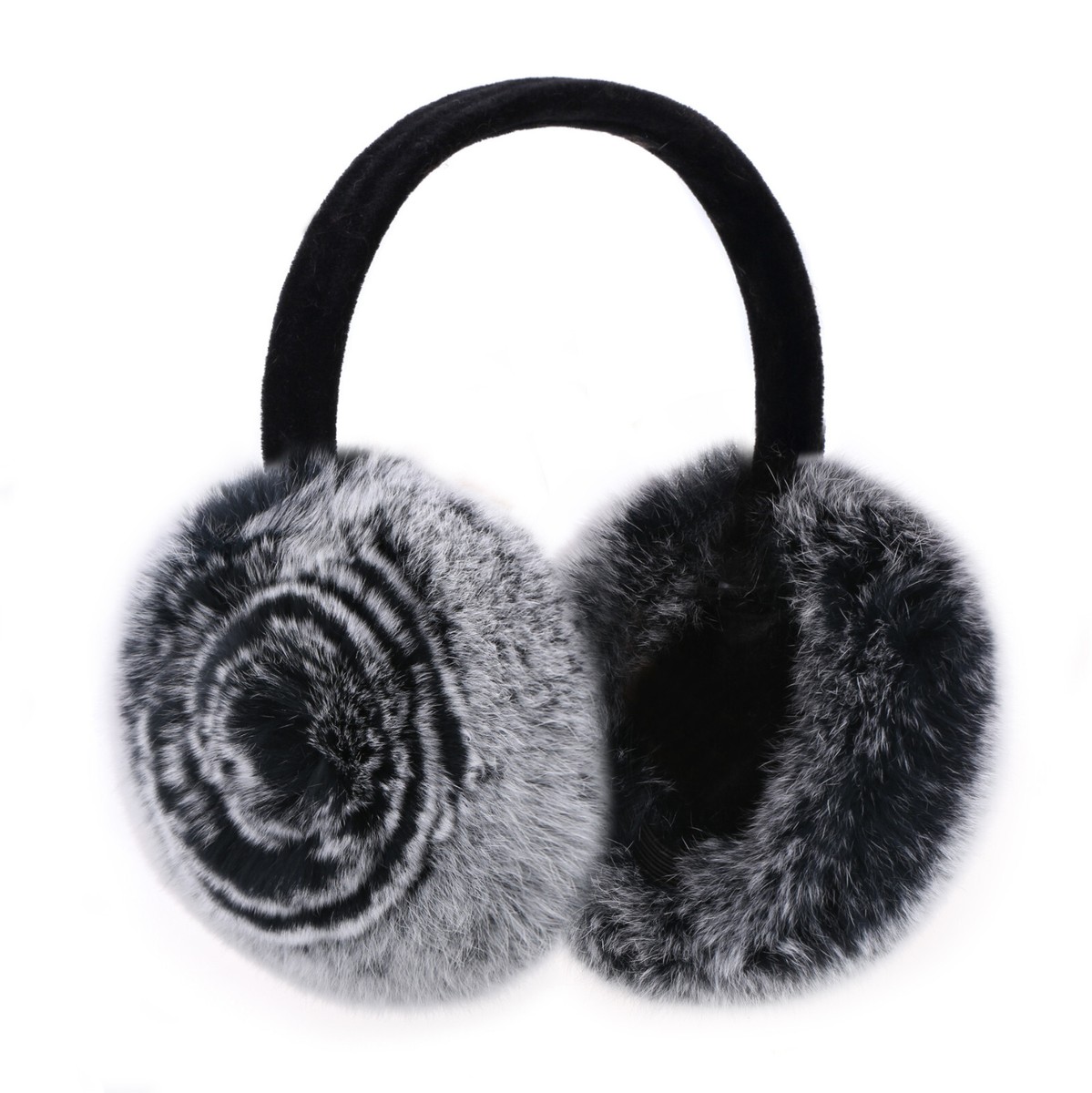 Womens so soft Bunny Faux Fur Earmuffs Ear Muffs winter warm gifts holiday Snow Bunny Foldable Earmuffs – Ellisonyoung.com main image 4