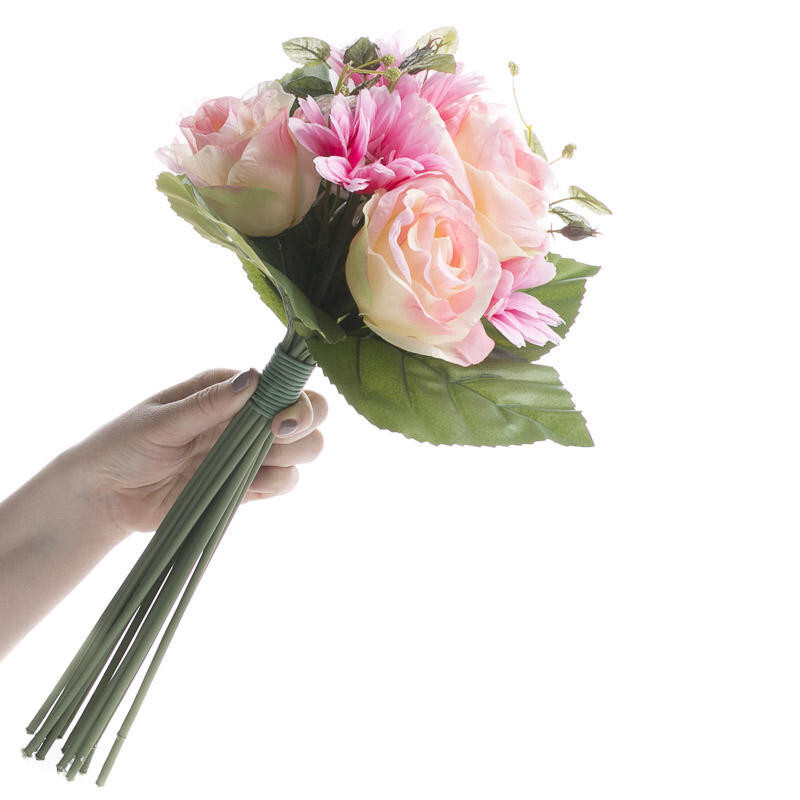 Factory Direct Craft Artificial Soft Pink and Peach Gerbera Daisy Bundle