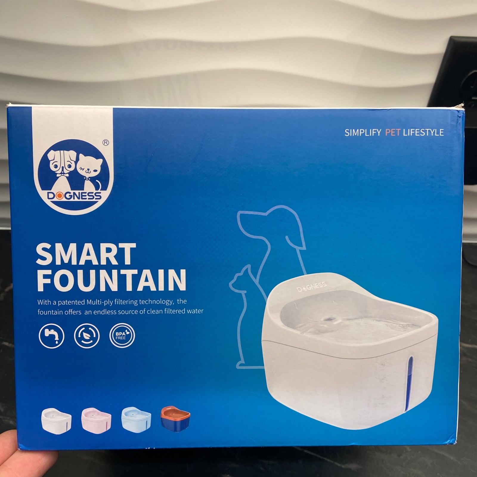 Dogness Smart Fountain Pink Clean Filtered Water for Dogs NWB eBay