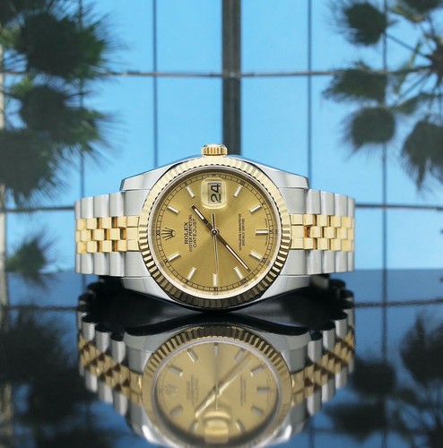 Rolex Datejust Stahl / Gold Ref: 116233 mit Rolex Box & Papiere von 2016 - Bild 2 von 15