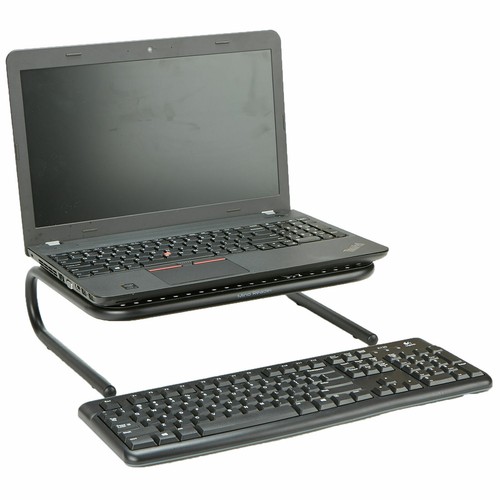 Mind Reader GUA017-20002730 Ergonomic Metal Monitor Laptop Stand Riser in Black - Picture 5 of 7