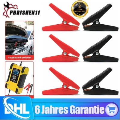 MARKENLOS Krokodilklemmen Klemmen für Auto Starthilfekabel KFZ Batterieklemmen 100A DHL