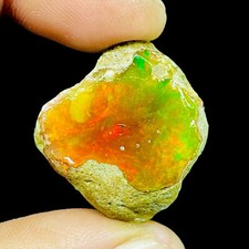 54.30 Cts Natural Ethiopian Opal Rough 30x24mm Huge Untreated Loose Gemstone