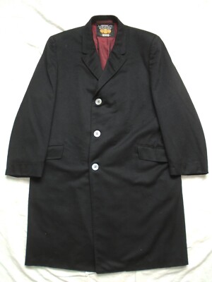Vintage 60s E De Montagnac & Fils 40* Black Coat Handstitch | eBay